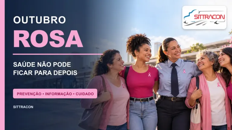 Peça do Outubro Rosa 2026 do SITTRACON