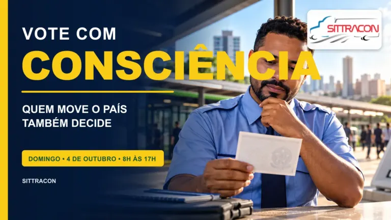 Peça apartidária de incentivo ao voto consciente do SITTRACON