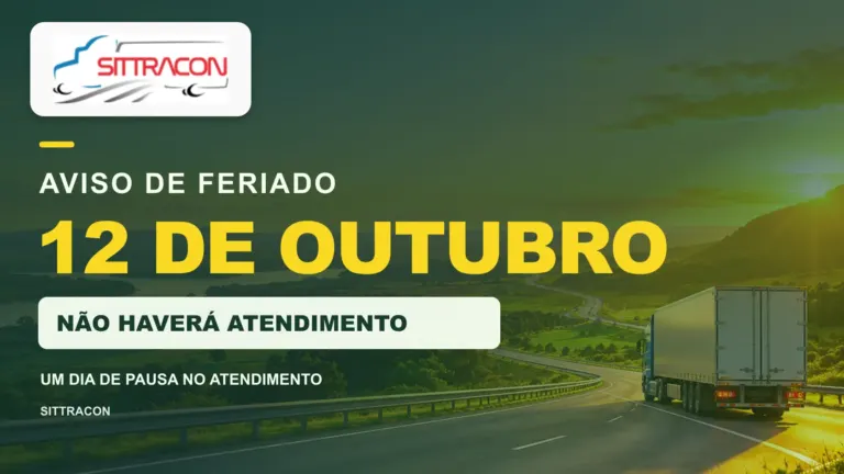 Aviso de feriado de 12 de outubro — SITTRACON